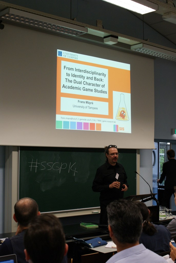 Frans Mäyrä, presenting the Utrecht keynote