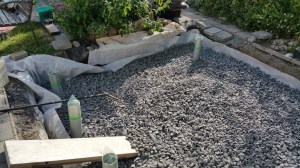 Greenhouse foundation work (2015-08-19)