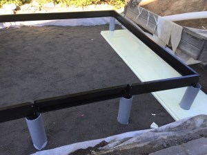 Greenhouse foundation work (2015-08-23)