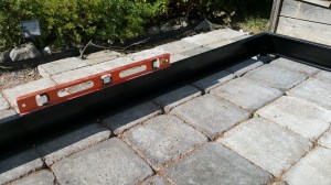 Greenhouse foundations construction work.