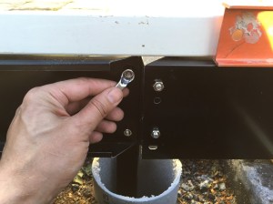 Greenhouse foundations construction work.