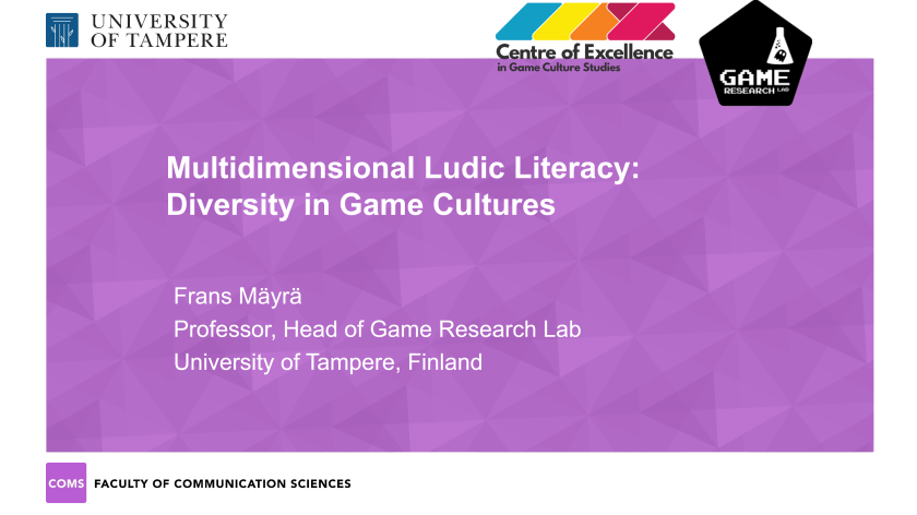 EDEN 2017 keynote, Frans Mäyrä