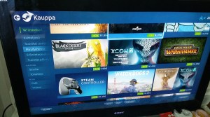 Steam Store, running via Steam Link.