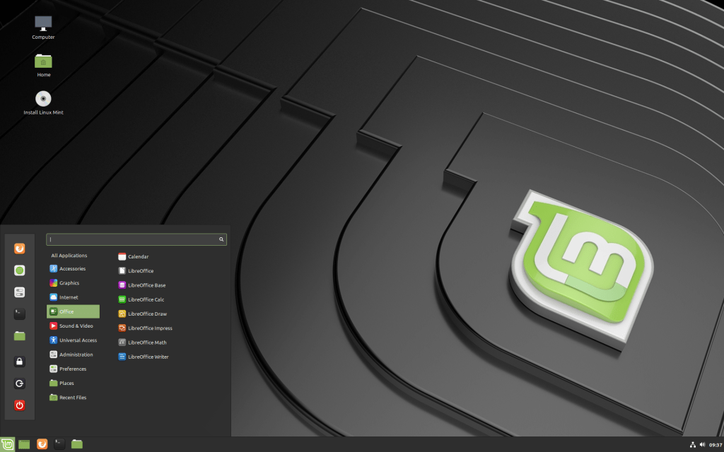 Screenshot: Linux Mint 19.2.